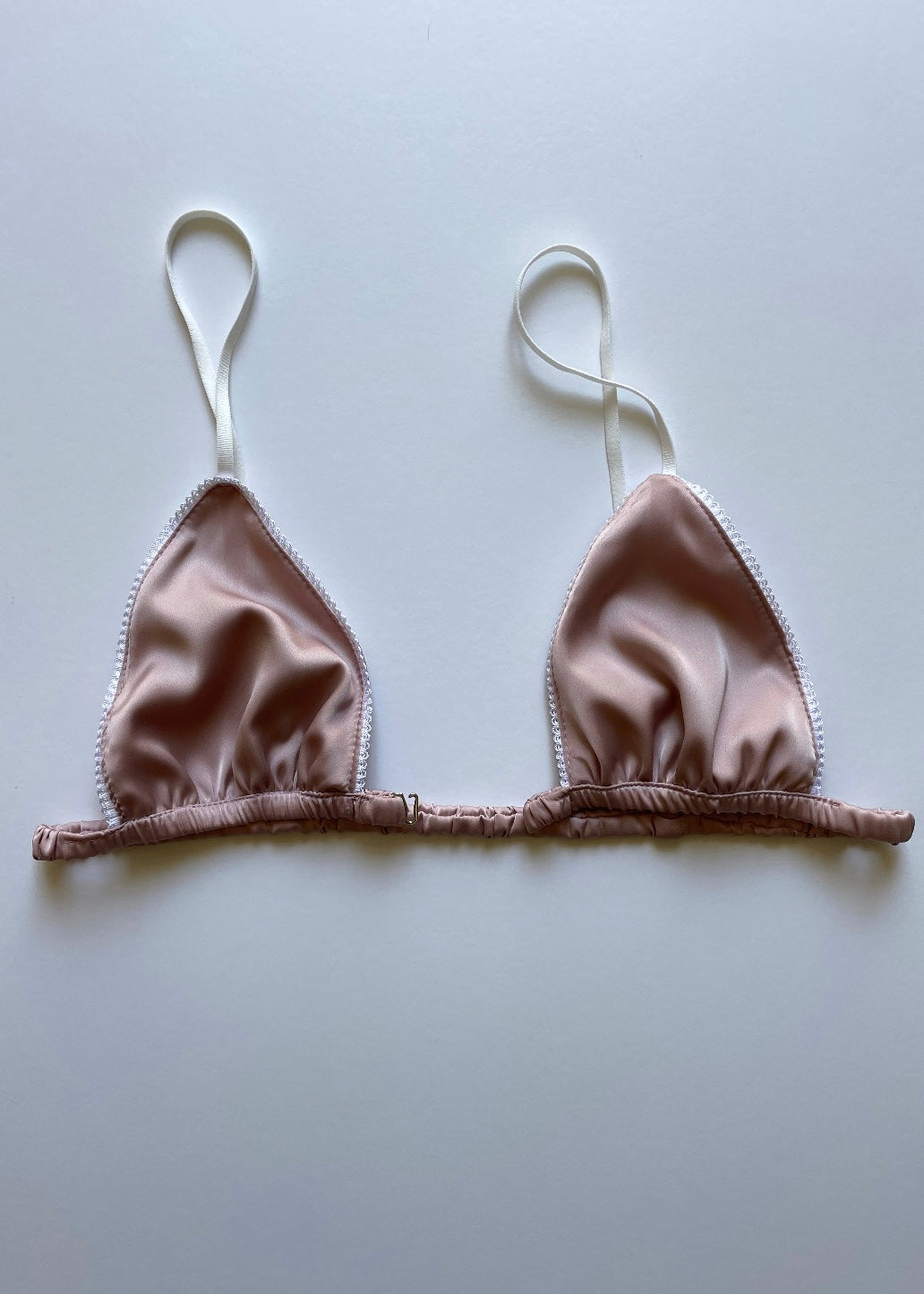 SILKY SATIN SOFT CUP BRA ROSE GOLD