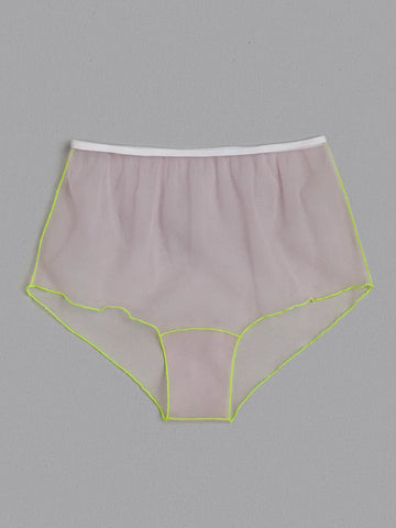 NEON PINK HIGH WAIST PANTY