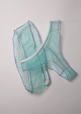SET BANDEAU AND STRING TIFFANY LAVENDER
