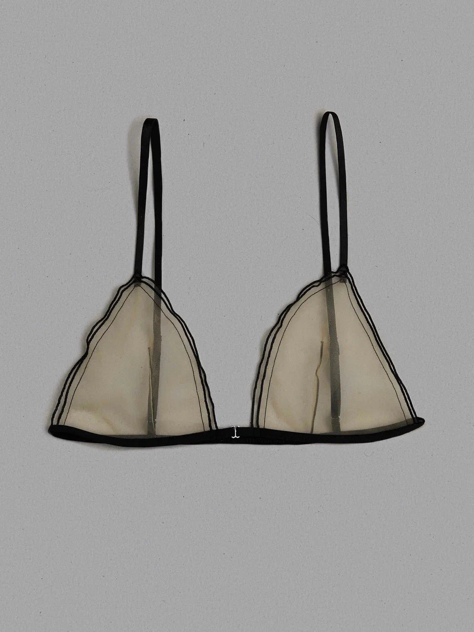 NUDE AND BLACK SOFT CUP BRA