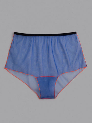 NEON BLUE HIGH WAIST PANTY