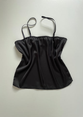 SILKY SATIN BLACK TOP