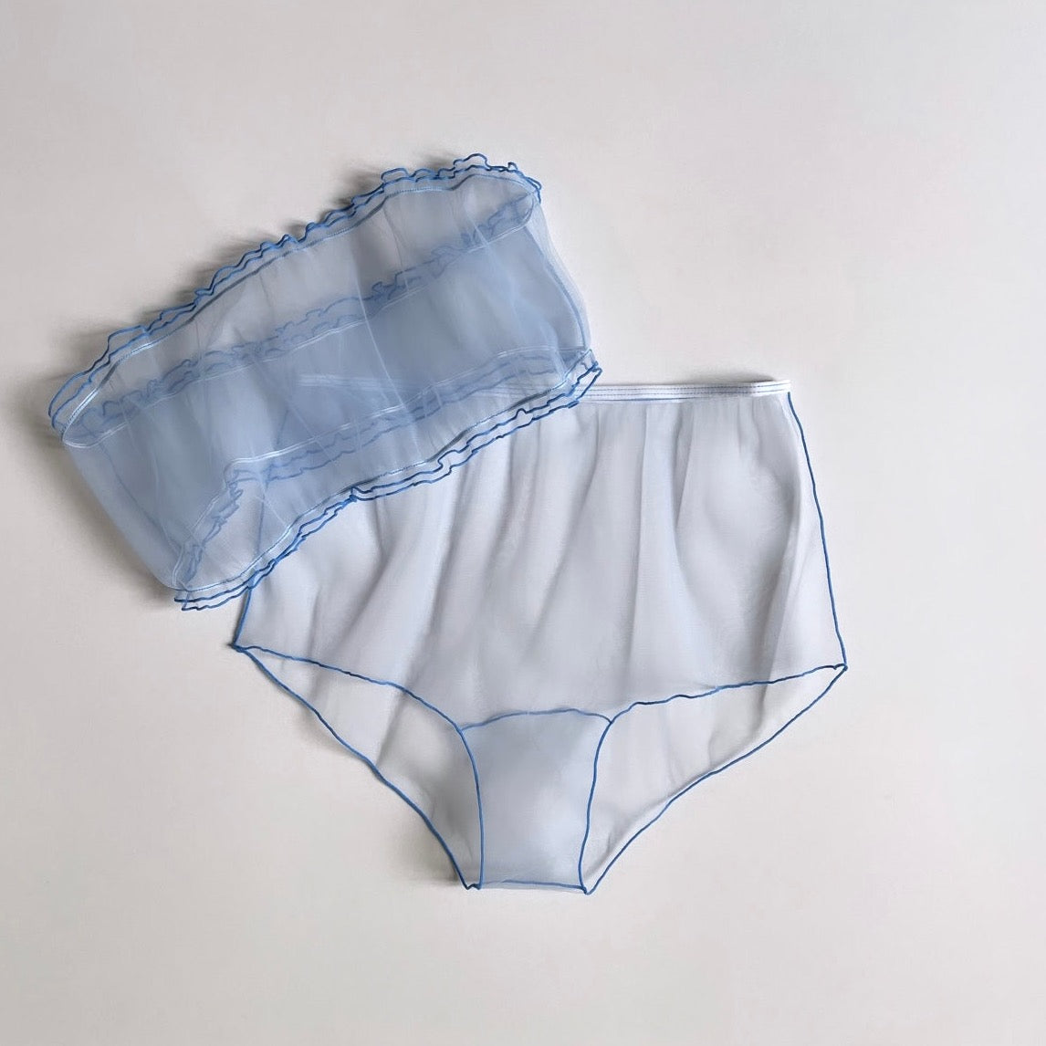 SYMPHONY OF BLUE SET BANDEAU AND HIGH WAIST PANTY