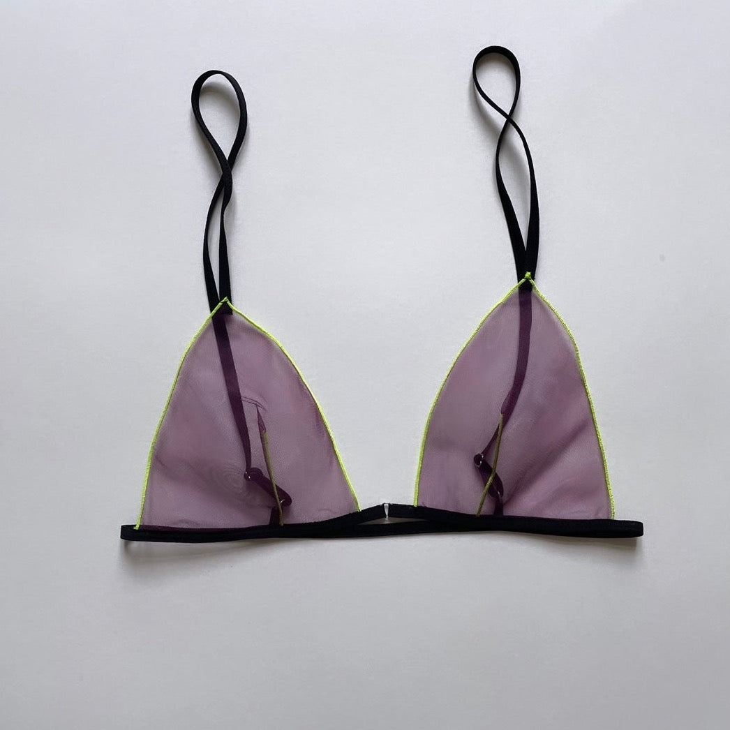 NEON PURPLE SOFT CUP BRA