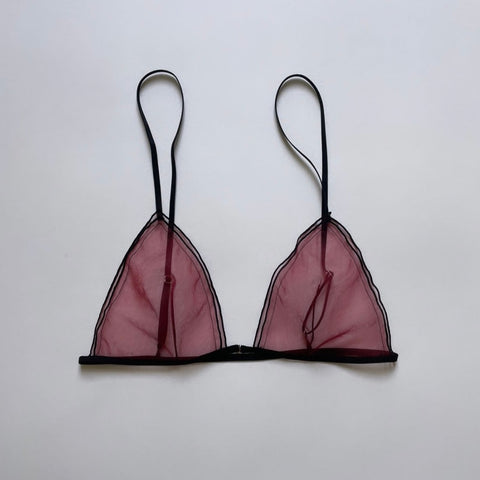 BURGUNDY SOFT CUP BRA