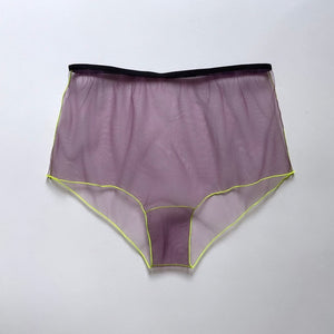 NEON PURPLE HIGH WAIST PANTY