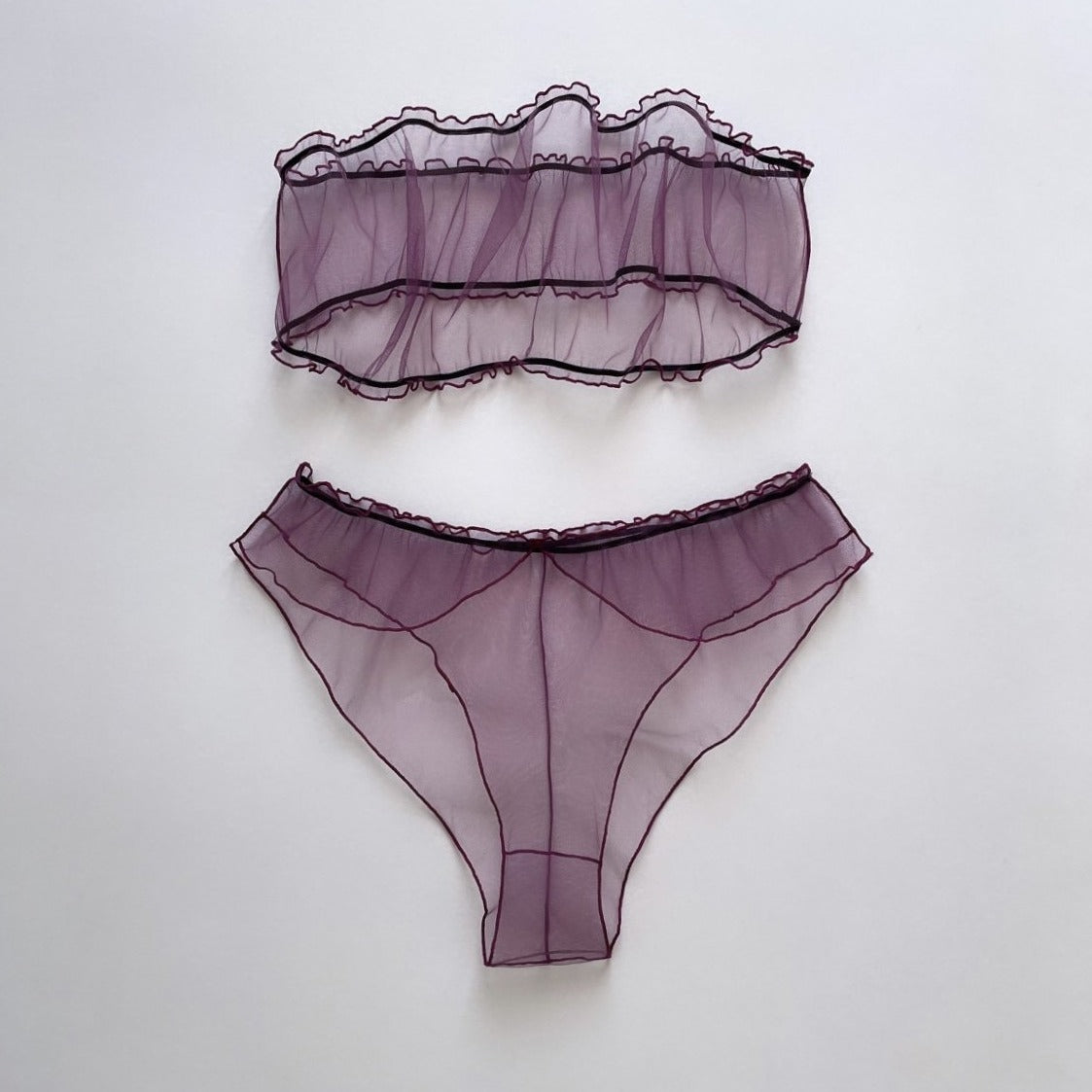 ROYAL PURPLE SET BANDEAU AND BIKINI